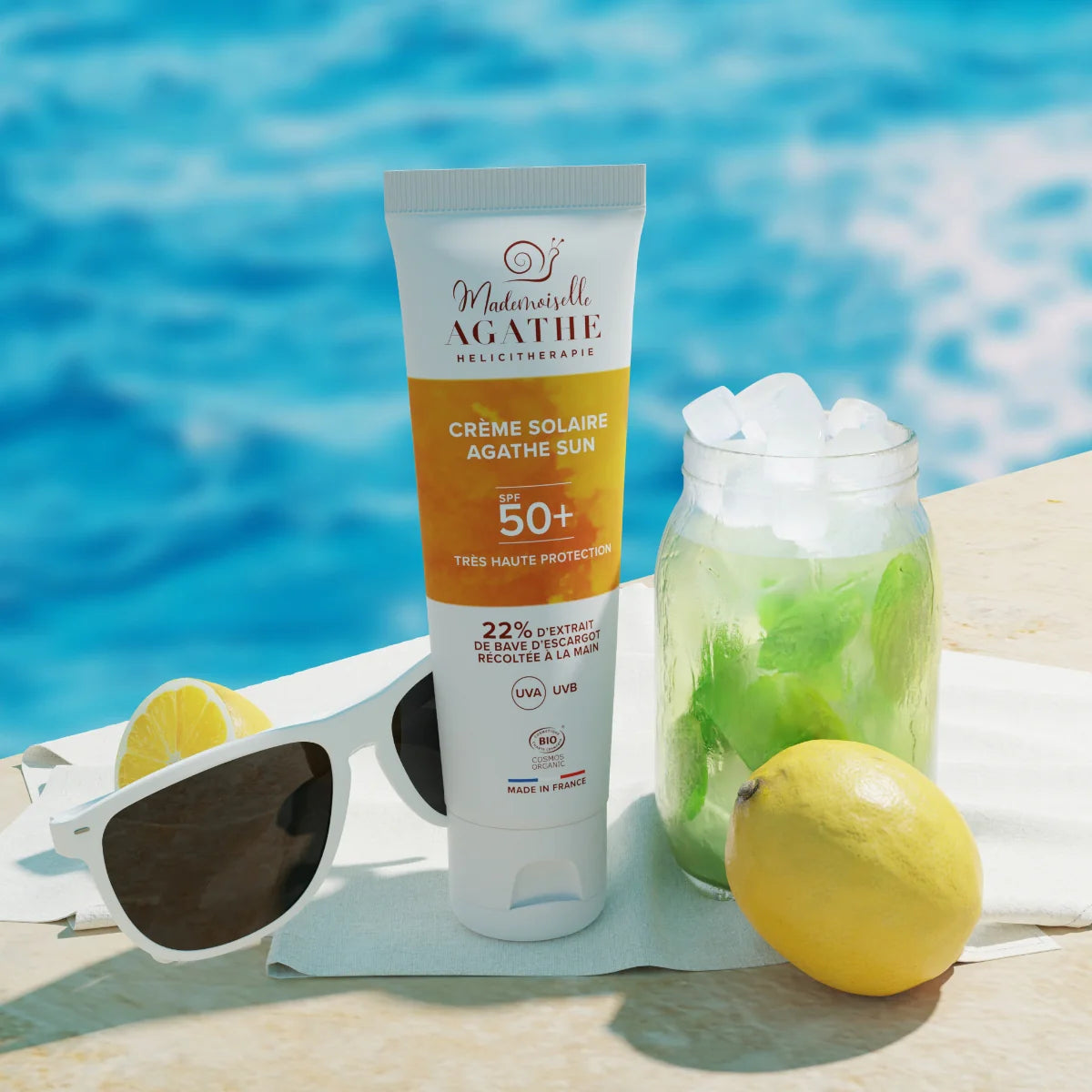 Crème solaire - non teintée spf50+