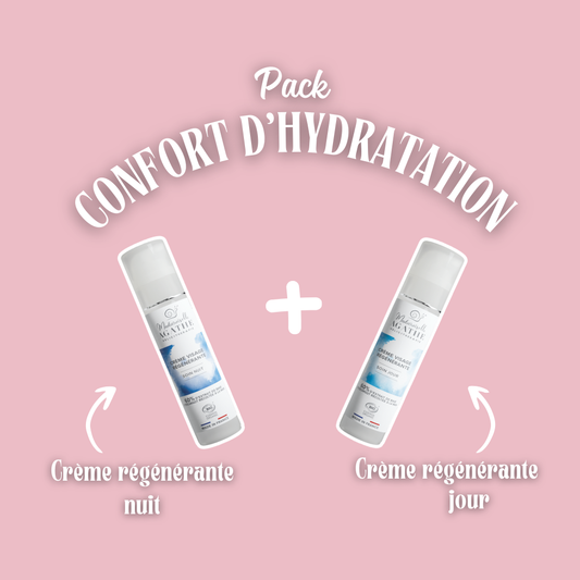 Pack confort d’hydratation: Crème régénérante nuit + Crème régénérante jour